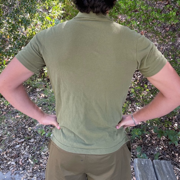 BURBERRY LONDON NOVA PLAID CHECK EN POLO SHIRT SLIM FIT SOLDIER GREEN ARMY OLIVE - Picture 14 of 16